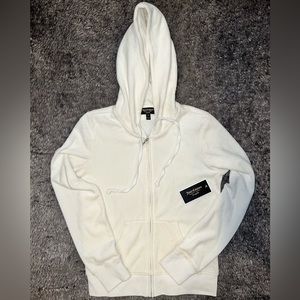 Juicy Couture Robertson Microterry Tracksuit Jacket- Cream NWT